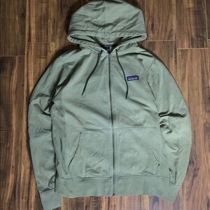 Patagonia Olive Green Zip-Up Hoodie